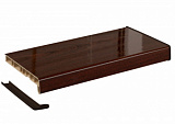 Подоконник Кристаллит Махагон  глянцевый  400 * 3750 мм.