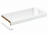 Подоконник Кристаллит белый глянцевый  300 * 4500 мм.